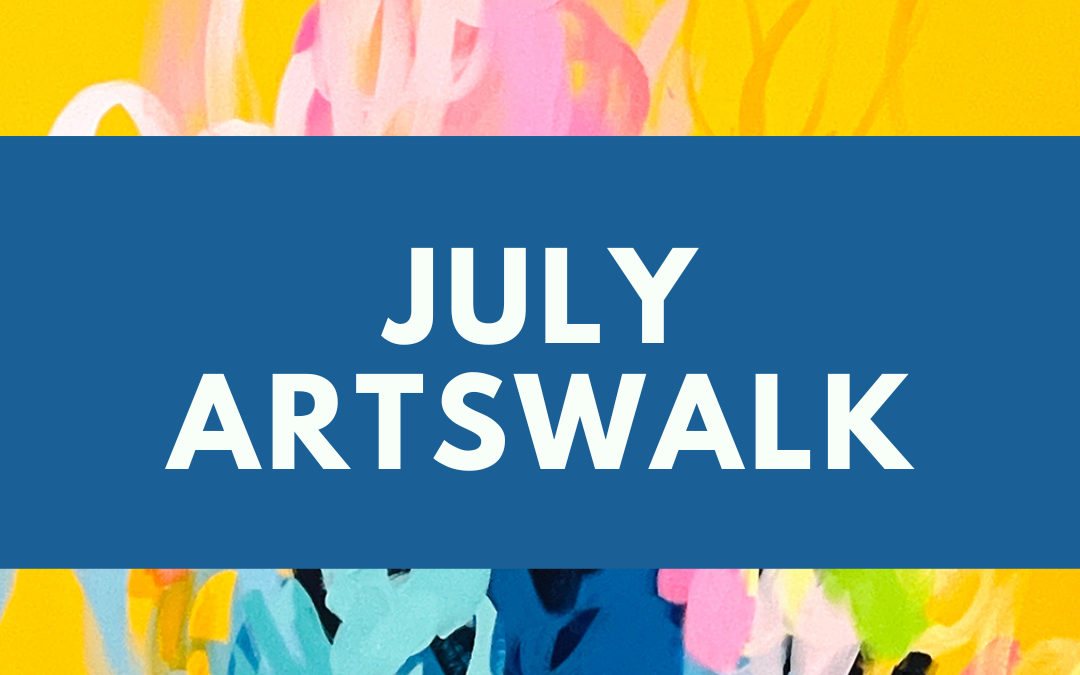First Fridays Artswalk Returns on July 7 with New Venues, Live Music, Swing Dance Lesson, Pottery Demo, Art Market, and a Free Kids’ Paint & Sip!